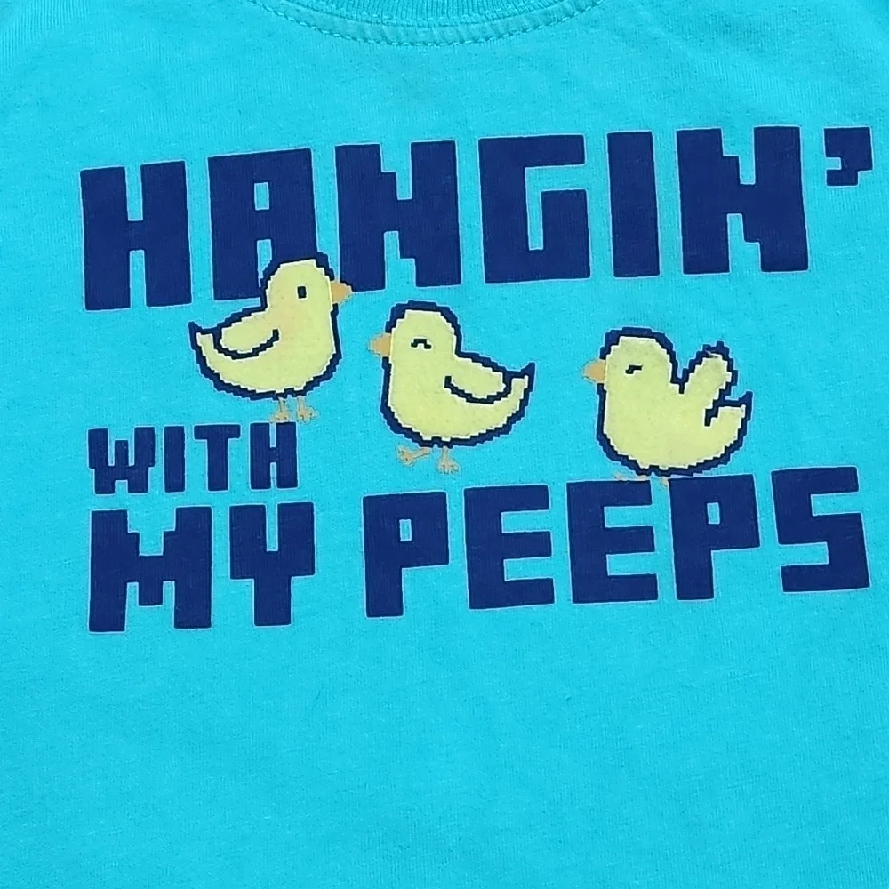 Carter's Short Sleeve Hangin' With My Peeps T-Shirt, Size 18M.